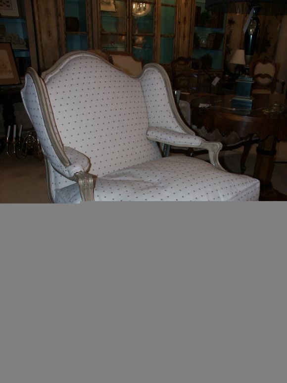 Louis XV Style Paint Decorated Arm Chair 3