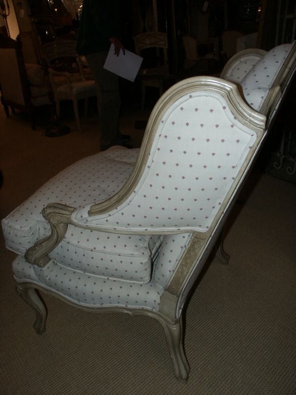 Louis XV Style Paint Decorated Arm Chair 1