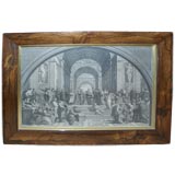 School of Athens by Raphael in  Antique Rosewood Frame