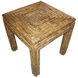 20th C Bamboo Side Table