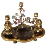 Beautiful Antique Chinoiserie and Bronze French Encrier