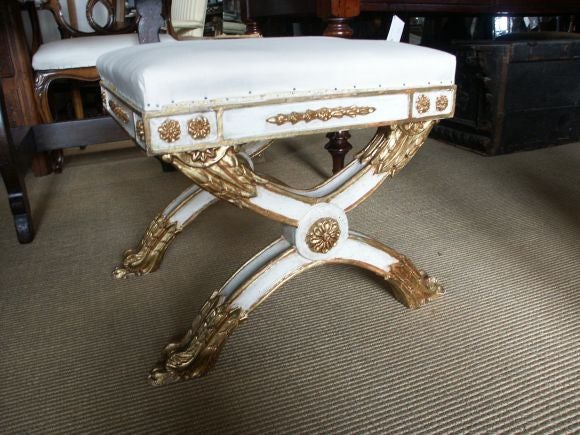 Decorative Italian Giltwood Bench