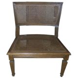 Caned Fruitwood Side Chair Wide