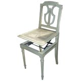 Antique Unusual Painted Louis XVI Style Chair