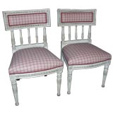 Pair oF Swedish Side Chairs