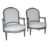 Pair of 19th French Arm Chairs