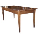 Antique French Farm Table With Cutting Board