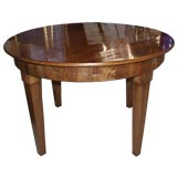 19th C Neoclassical Walnut  Dining Room  Table