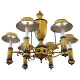 Italian Painted Tole Chandelier