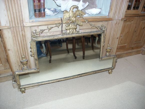 George III Giltwood Overmantle mirror