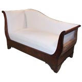 Antique French Mahogany Daybed or Settee