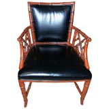 Faux Bamboo Desk Chair