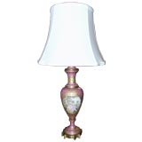Early 20thC Hand Painted Sevres Style Lamp