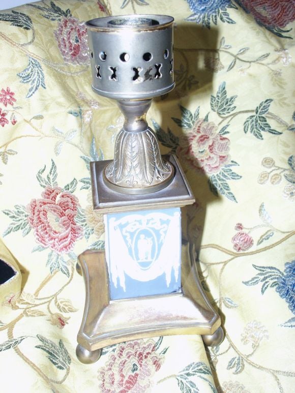 19th Century Pair of Wedgewood Lamps
