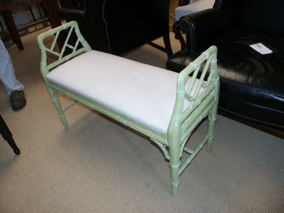 Faux Bamboo Bench