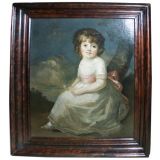 English School Painting of a Little Girl