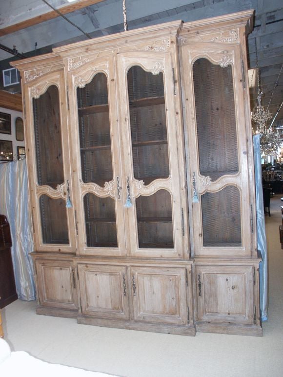 Massive French  bookcase  Cabinet