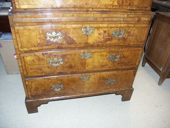 18th C English Walnut Chest on Chest