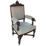 American Renaissance Revival Arm Chair