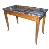 Fruitwood Console Table With Marble Top