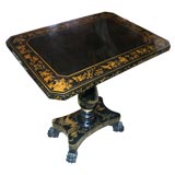 Antique English Chinoiserie Decorated Table