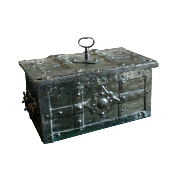 17th C European Strong Box For Sale