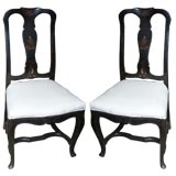 Pair of 18th C Chinoiserie Chairs