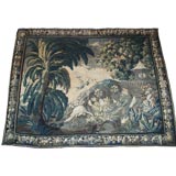 Vibrant 18th C Verdure Tapestry