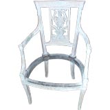 Carved Italian Neoclassical Chair Frame