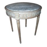 19th C Round Marble Top Table