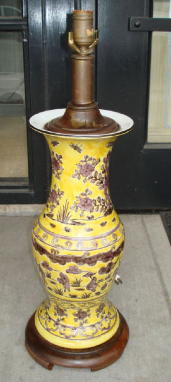 Yellow Asian Lamp