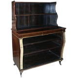 Regency Rosewood and Gilt Bookcase