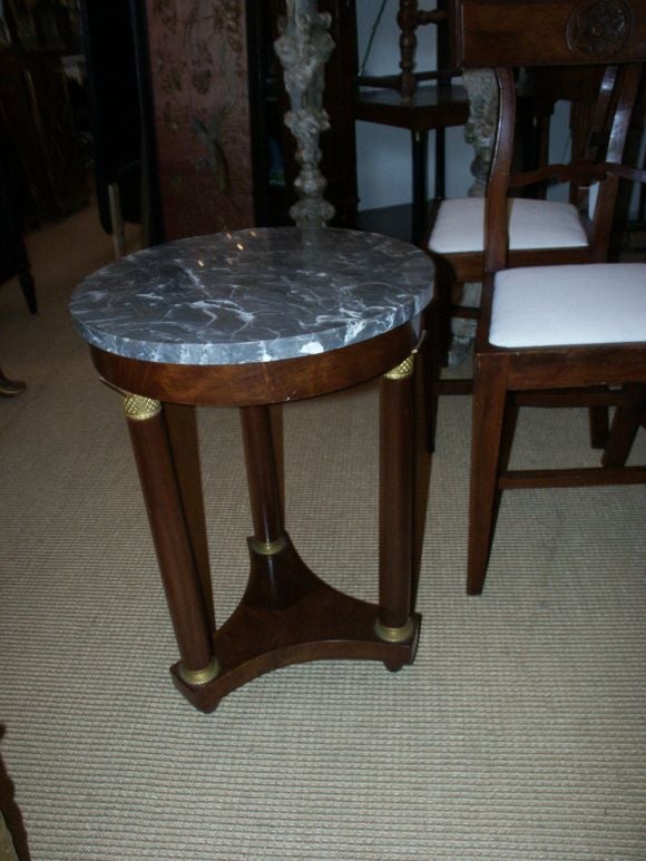 Small Marble Topped and Ormolu Mounted Round Table