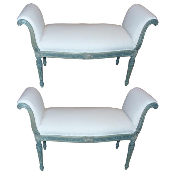 Painted George III Style Window Bench