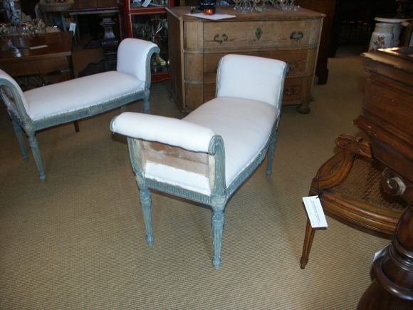 Wood Painted George III Style Window Bench