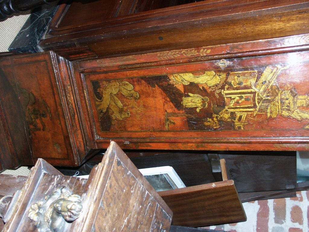 George III Chinoiserie Tall Case Clock by James Smith London 5