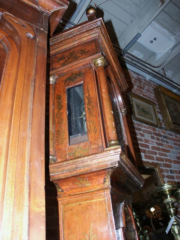 George III Chinoiserie Tall Case Clock by James Smith London 1