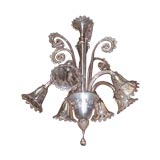 Italian Blown Glass Chandelier with Six Lights