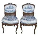 Ser of  Four French Side Chairs With Caned Backs and Seats