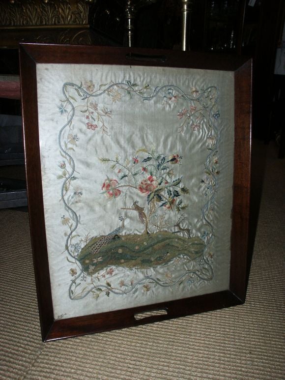 Early 19th Century Textile Tray Top Table