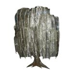 Unusual Vintage Brass Tree Wall Decoration