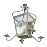 Antique Lantern With Four Candle Arms