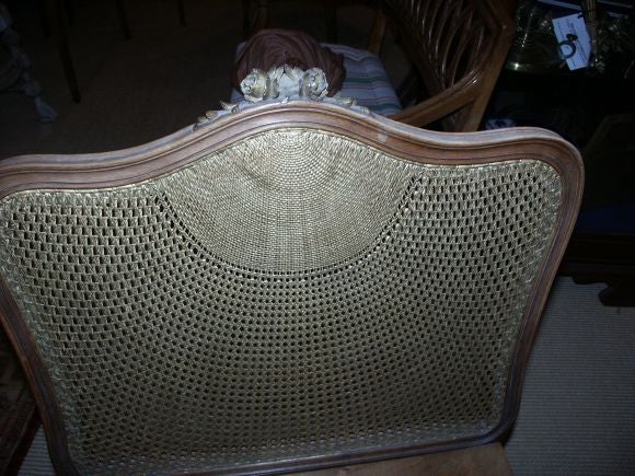 French Portfolio Stand with Cane and Giltwood