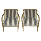 Pair of Biedermeier Arm Chairs