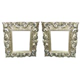 Ornate Pair of Antique Carved Wood Frames