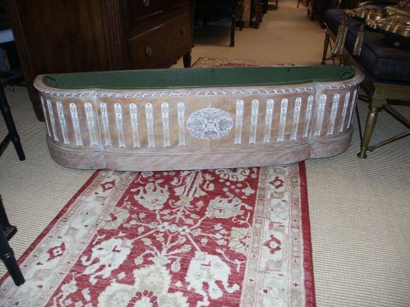Mid-20th Century Bleached Walnut Planter Box With Liner For Sale