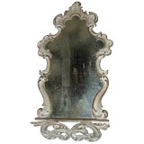 Venetian Style Mirror with Shelf