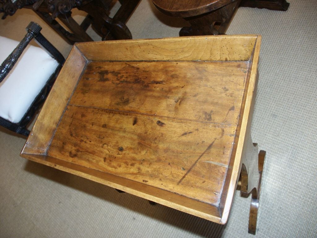 French 18th C Fruitwood  Tricoteuse Table