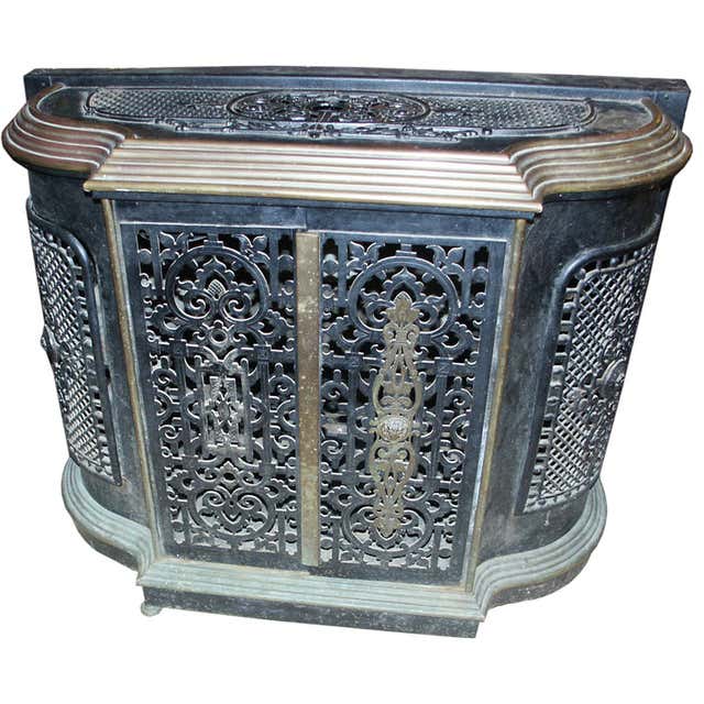 Old Radiator Cover Antique Cast Iron Radiator Covers - 3 For Sale on 1stDibs