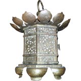 Antique Brass Pagoda Shaped Lantern